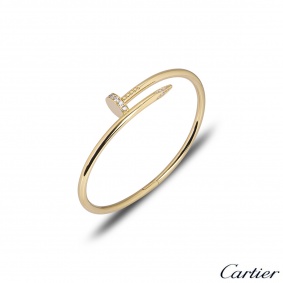 Cartier Yellow Gold Diamond Juste Un Clou Bracelet Size 16 B6048616
